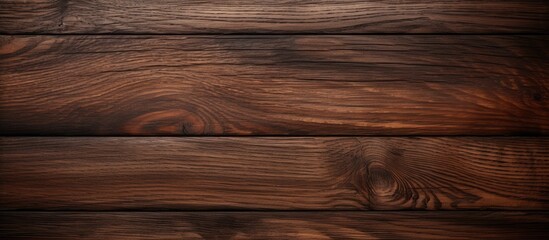 Naklejka premium An image of a dark wood texture background with a worn natural pattern providing ample space for copying
