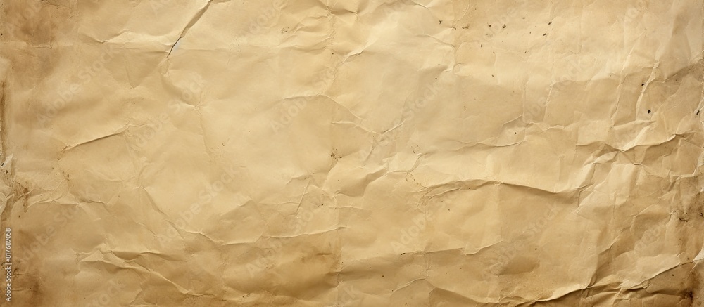 Poster crumpled dirty old paper background with copy space image