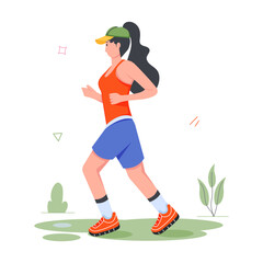 Handy Set of Garden Activities Flat Illustrations  

