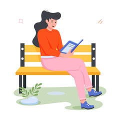 Handy Set of Garden Activities Flat Illustrations  

