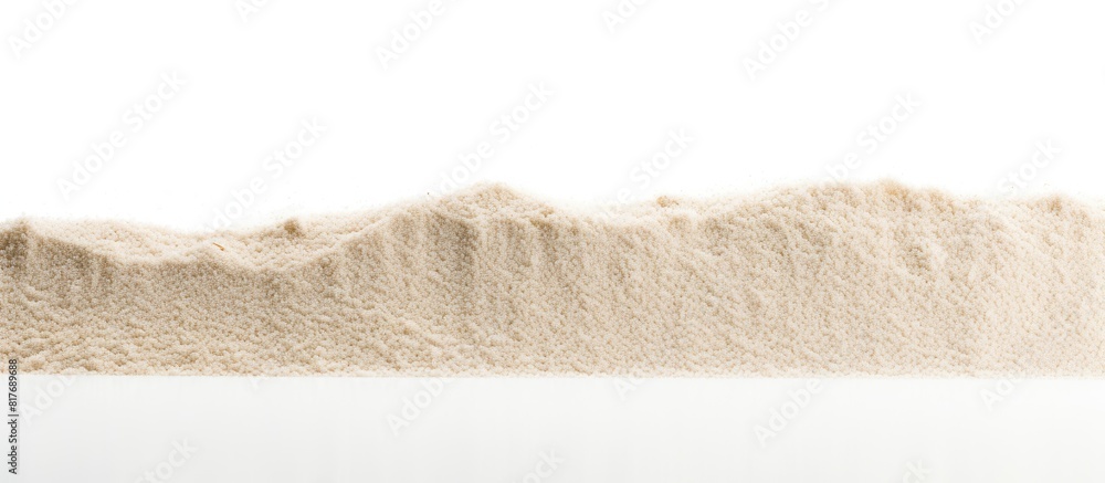 Poster A white background with sand as a copy space image