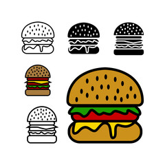 set of hamburger