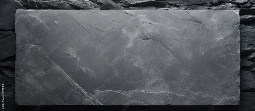 Poster A simple gray slate with plenty of empty space for adding images or text. Creative banner. Copyspace image