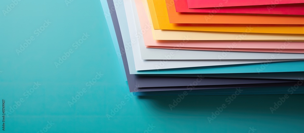 Poster color paper with ample copy space image