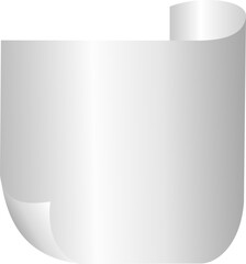 blank paper sheet with shadow