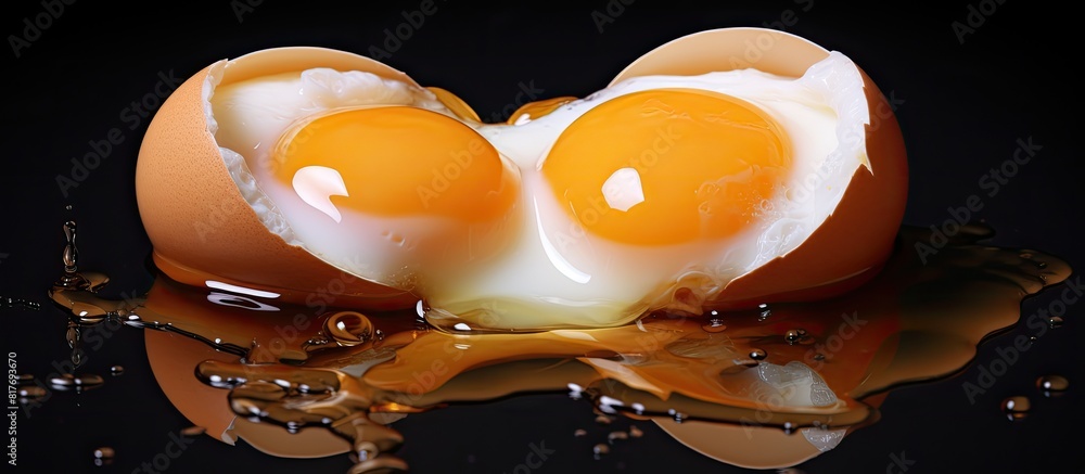 Aufkleber Eggs a versatile food item that can be prepared in various ways and used in a wide range of dishes. Creative banner. Copyspace image