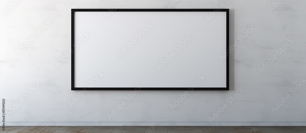 Aufkleber A minimal composition featuring a black frame creating a mock up with ample copy space image