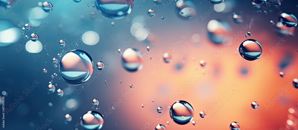 Poster background image with water drops included in the scene. creative banner. copyspace image