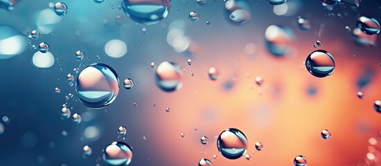 Background image with water drops included in the scene. Creative banner. Copyspace image