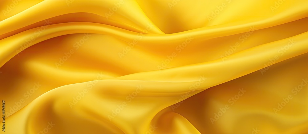 Poster a vibrant yellow silk background captured in close up with ample copy space for any desired image