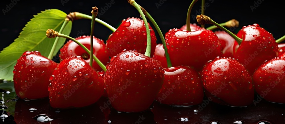 Poster sour cherries are small tart fruits with a distinct flavor that adds a tangy note to various dishes.