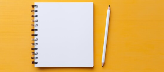 A copy space image featuring a notepad and a pencil