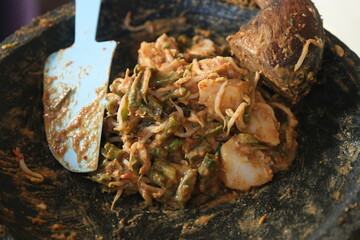 Gado Gado is Indonesian Mix Salad with Peanut Sauce, Popular traditional food in Jakarta
