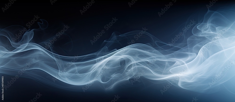 Leinwandbilder an abstract dark background with white smoke creating a copy space image