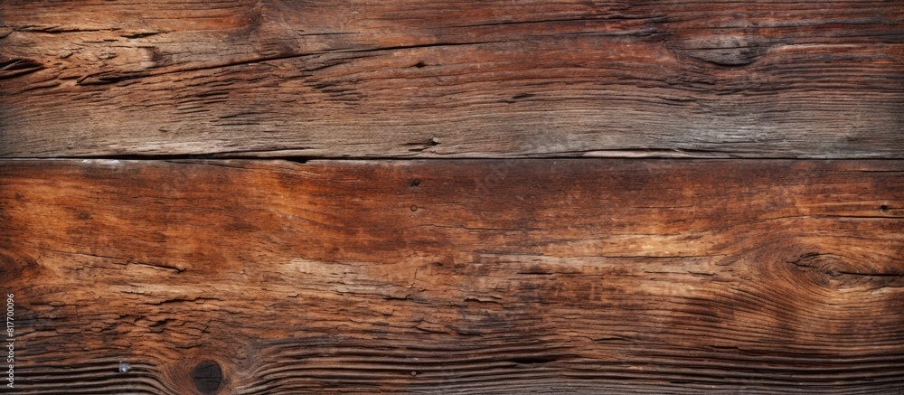 Aufkleber a weathered wood board with a textured surface perfect for a copy space image