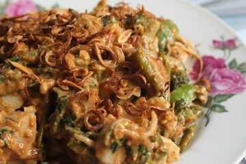 Gado Gado is Indonesian Mix Salad with Peanut Sauce, Popular traditional food in Jakarta
