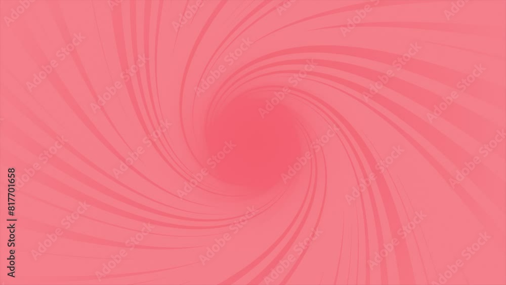 Poster red color futuristic 3d cartoonistic tunnel geometrical loop able background for corporate use