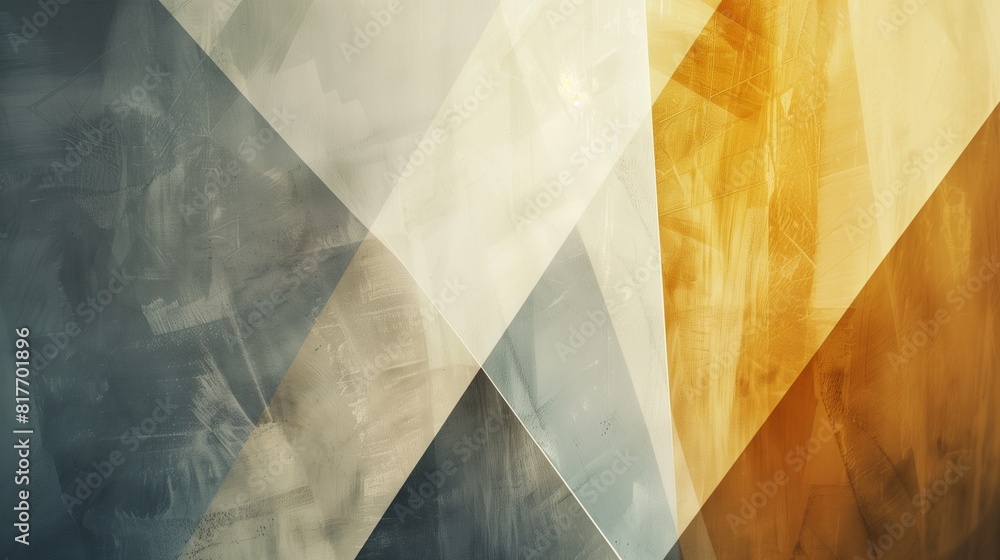 Poster abstract background, a restrained color palette and geometric shapes to convey professionalism and s
