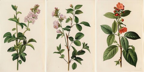 Vintage botanical prints