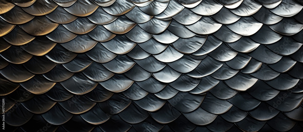 Leinwandbilder Detail of a textured metallic patterned background featuring a captivating copy space image