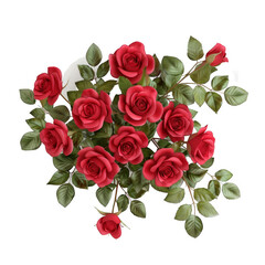 bouquet of red roses