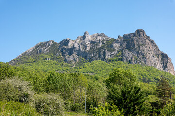 Naklejka premium mountain landscape with mountains, Bugarach