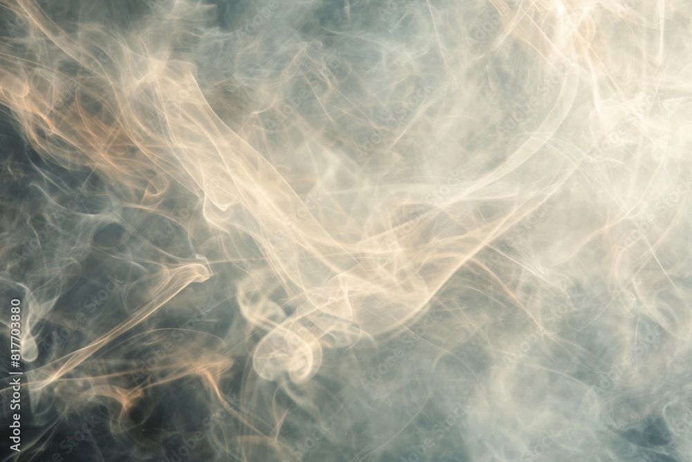 Poster tranquil and serene abstract misty wisps background with ethereal. delicate. and glowing warm light.