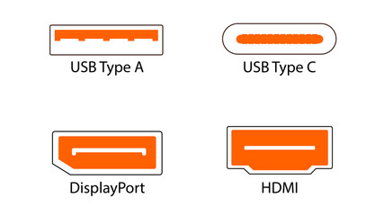 cables USB A-C DisplayPort HDMI