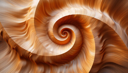Gradually evolving interlocking wooden grain vortices creating a simple, repetitive abstract background