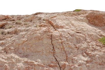 stone wall in the desert