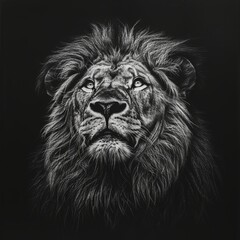 portrait of a lion