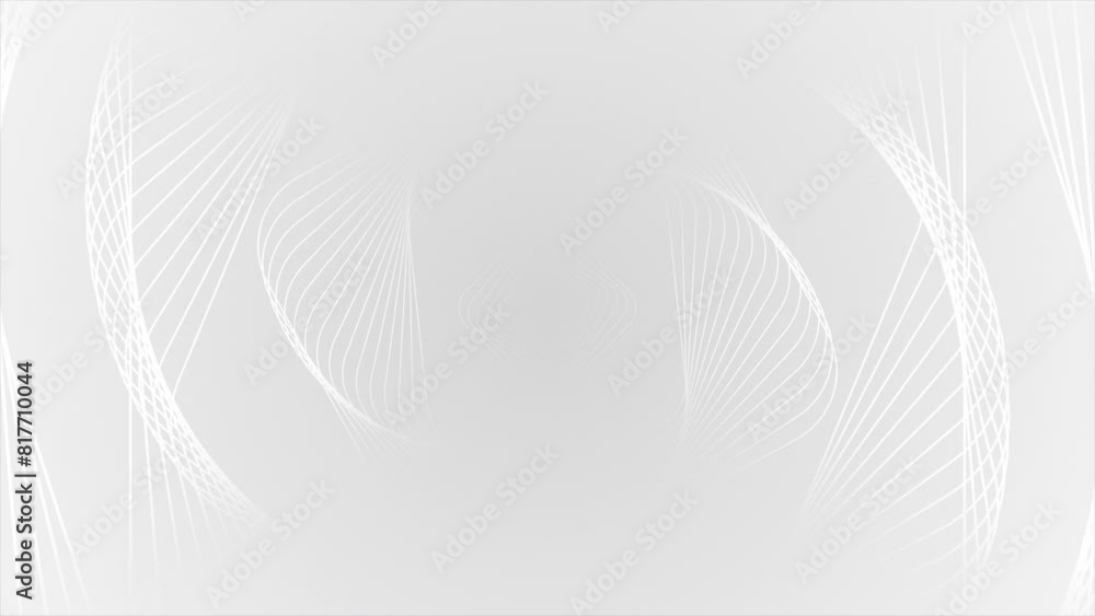 Aufkleber white and black elegant rotating swirl pattern abstract design geometrical futuristic background for