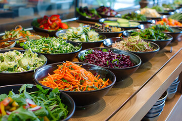 Fototapeta premium Salad in bowls