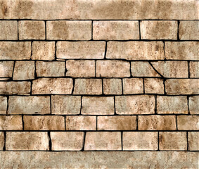 Stone brick wall background