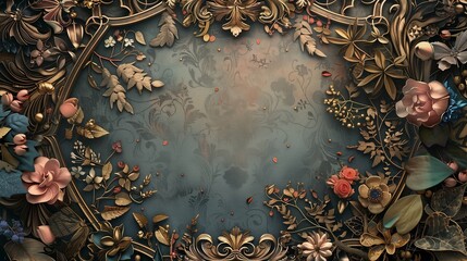 an enchanting text box surrounded by intricate pattern frame