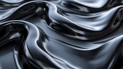 Close-up of monochrome abstract background with undulating pattern