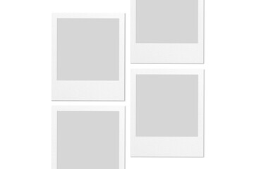 Polaroid Instant Frame Film Photo PNG Transparent Background	
