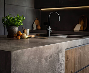 a closeup magazine quality shot of a simple well designed kitchen, insane details, food photography, editorial photography
