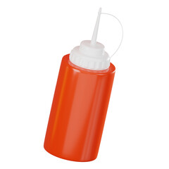 Gourmet Delight Ketchup Bottle for Culinary Use. 3D Render