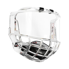 Protective Glass For Hockey Mask Clear Acrylic Glass On White Background
