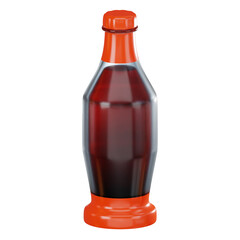 Cola Soda Bottle for Beverage Concepts. 3D Render