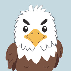 Vector illustration of an endearing Eagle for kids' bedtime stories