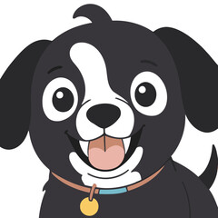 Vector illustration of a cute Dog for kids books