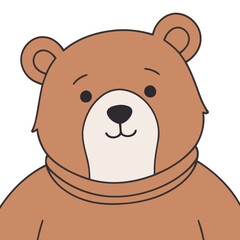 Cute Bear vector illustration for little ones' bedtime routines