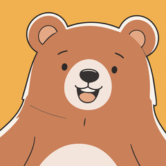 Vector illustration of a cute Bear for children
