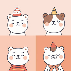 Vector illustration of a cute Bear for kids