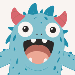 Cute Monster for kids' storybook vector illustration