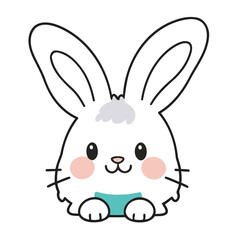 Vector illustration of a cute Bunny for children book