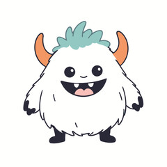 Cute vector illustration of a Monster for youngsters' picture books