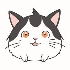 Cute Cathouse for toddlers story books vector illustration